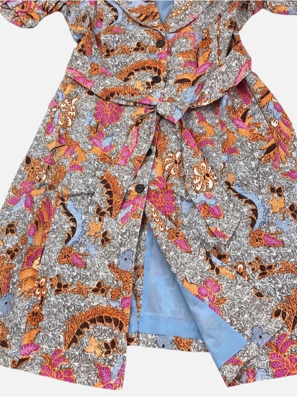 INC International Concepts Multicolor Paisley Tie-Waist Midi Dress - Picture 3 of 5